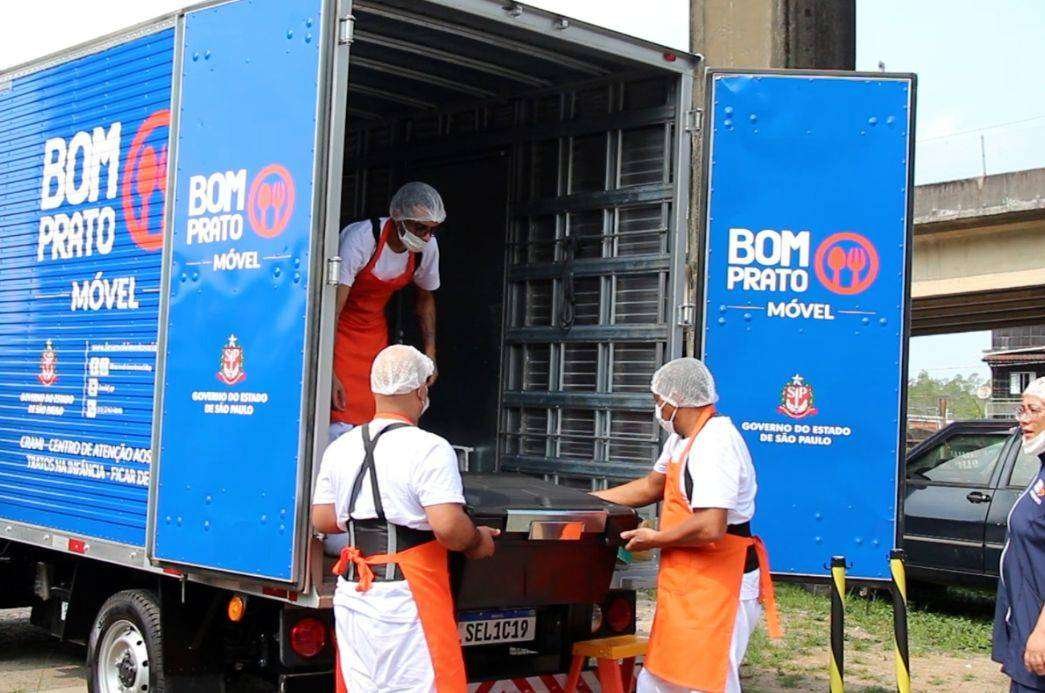 Unidade móvel do ‘Bom Prato’ começa a funcionar nesta segunda em Taubaté
