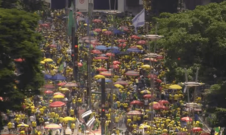 Apoiadores de Bolsonaro Av Paulista
