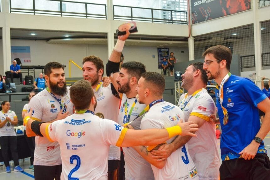 A equipe joseense masculina quebrou o tabu em cima do atual tetracampeão Sesi São Paulo, por 9 a 5 - Foto: Divulgação