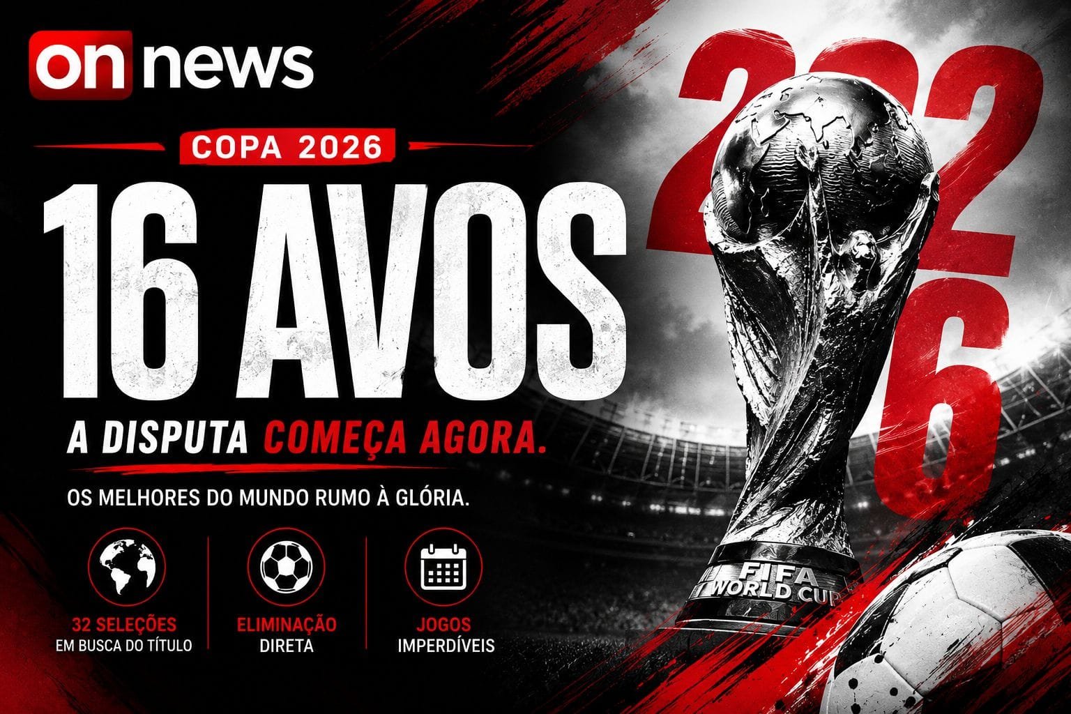 O MATA-MATA MAIS INSANO DA HISTÓRIA! Confira o chaveamento dos 16 avos de final da Copa do Mundo de 2026