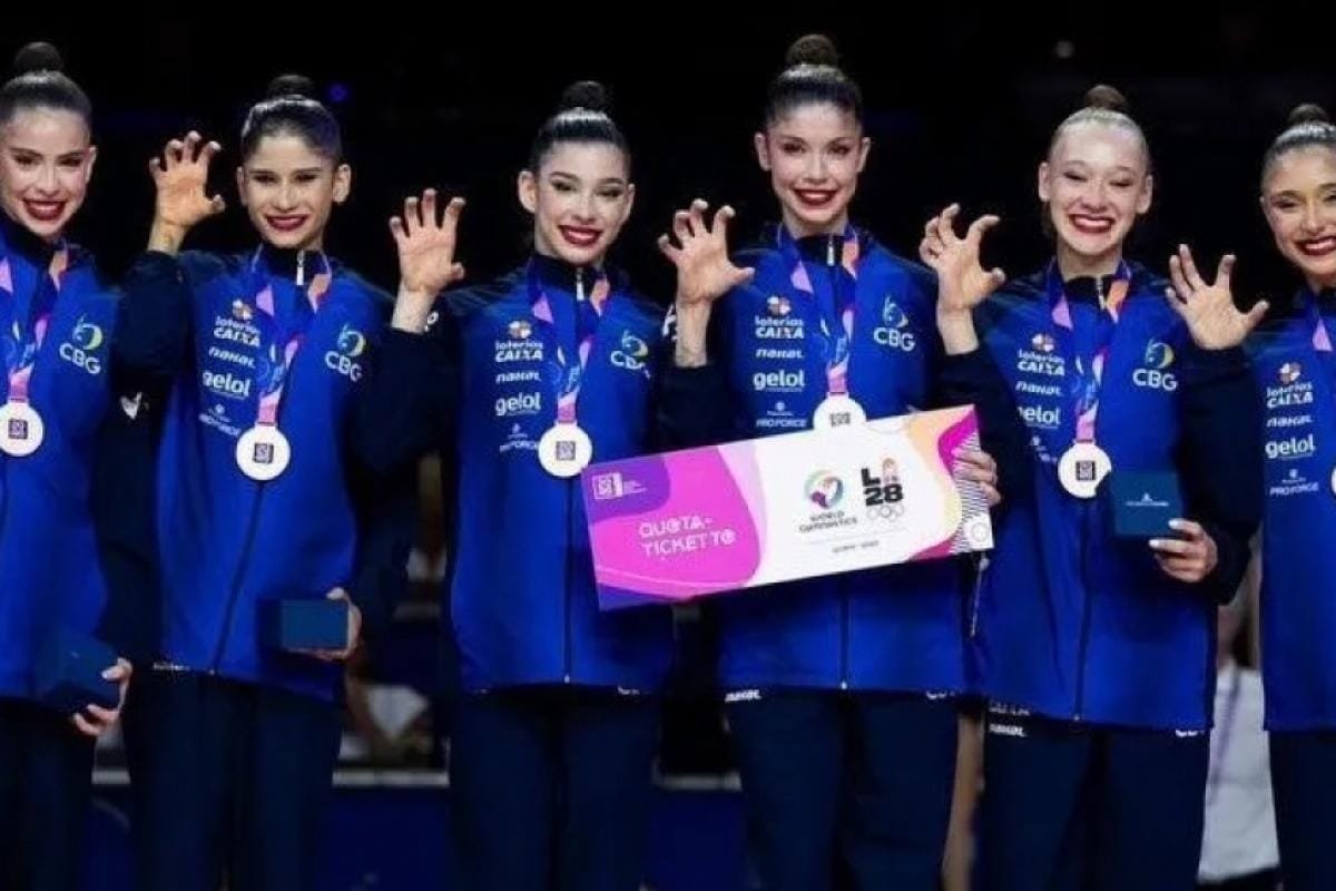 Brasil conquista bronze na ginástica rítmica e vai a Los Angeles